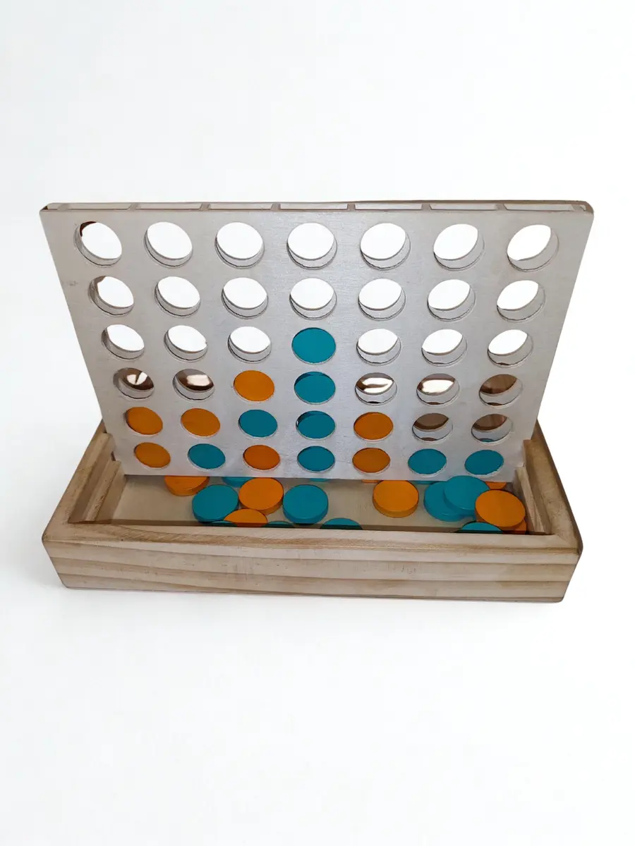 Connect Four from the café’s board game shelf